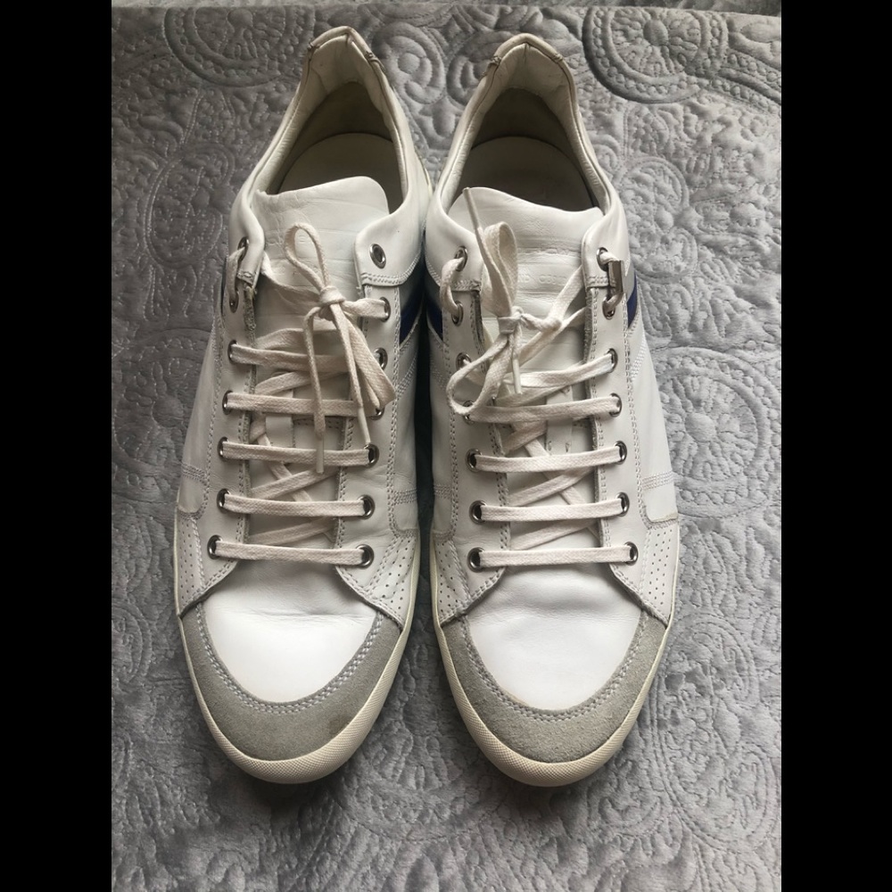White leather/ suede Christian Dior sneakers